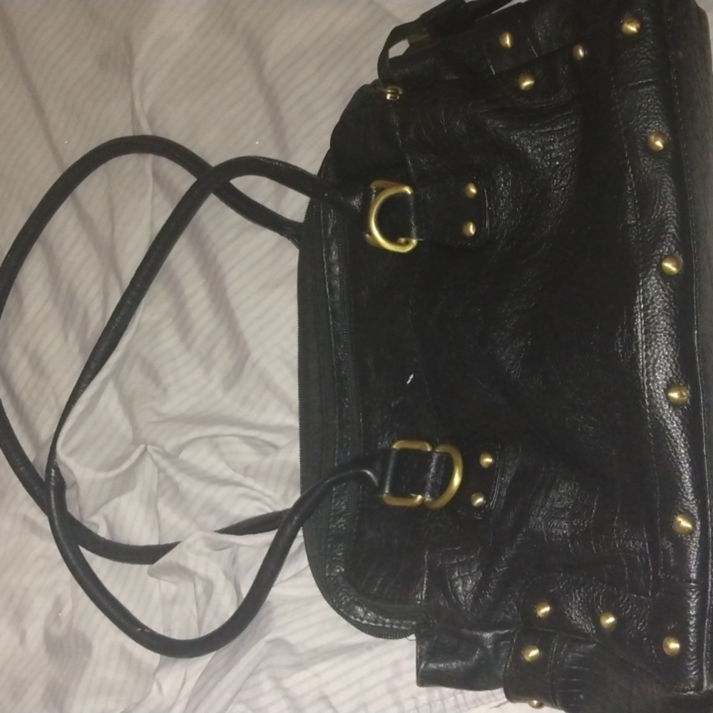 Great American leather works black purse